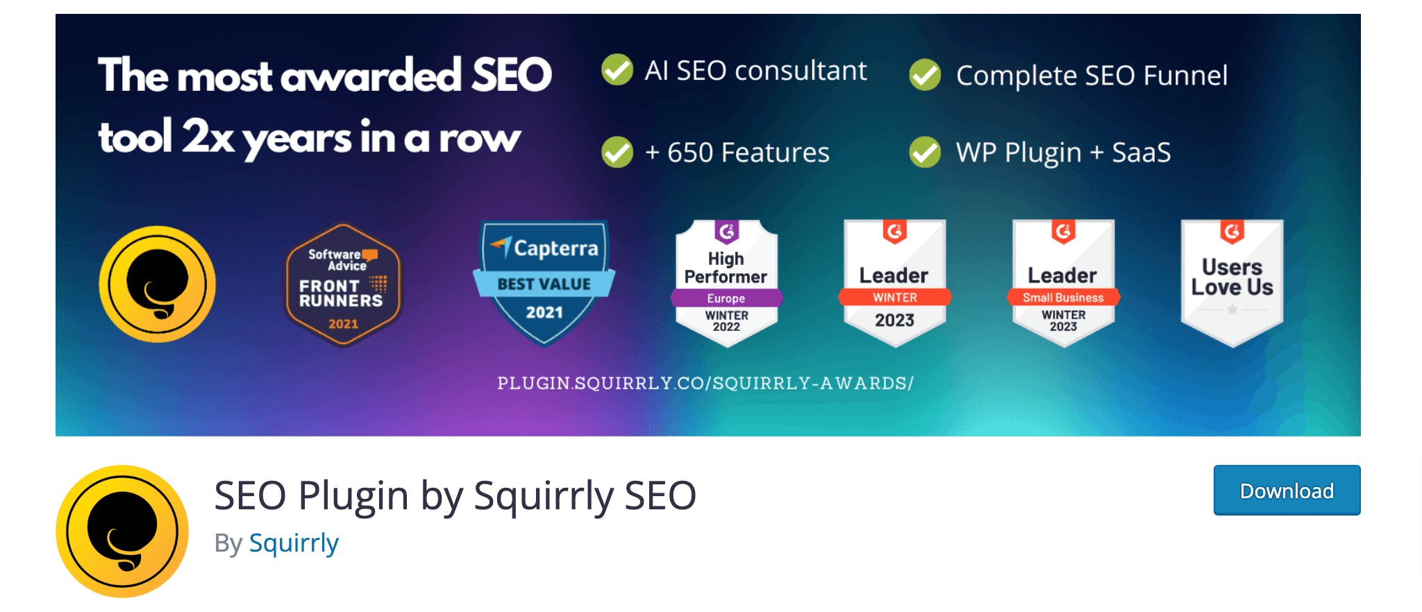 这是 Squirrly SEO 的 SEO 插件的屏幕截图