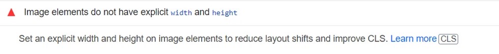 PageSpeed Insights 图像宽度和高度错误