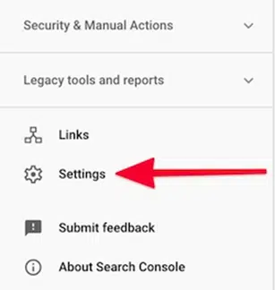 Google Search Console Settings