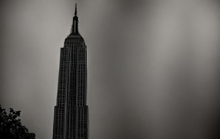 Empire State Binası Yapay Zeka Fotosonik Örneği