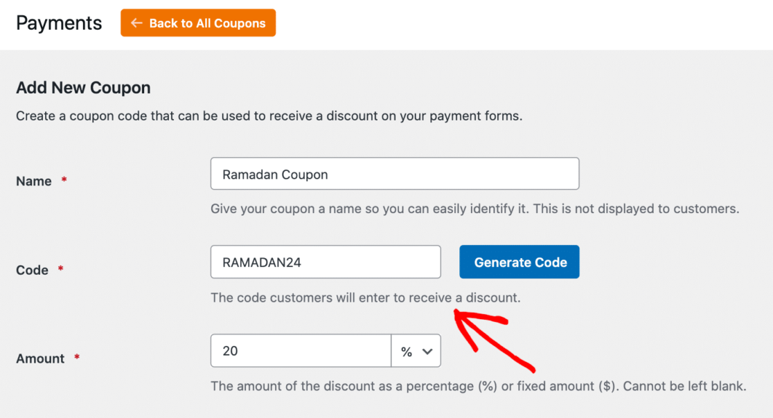 Creating a Ramadan coupon