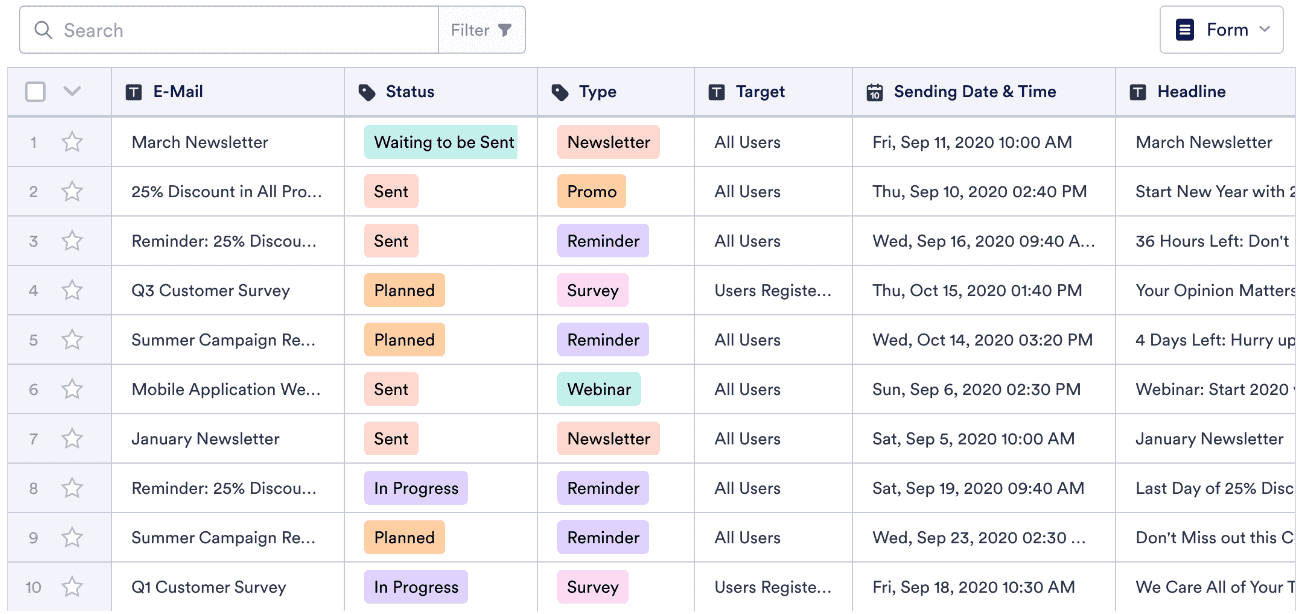 как организовать контент электронного бюллетеня Calendar_email шаблон контента информационного бюллетеня