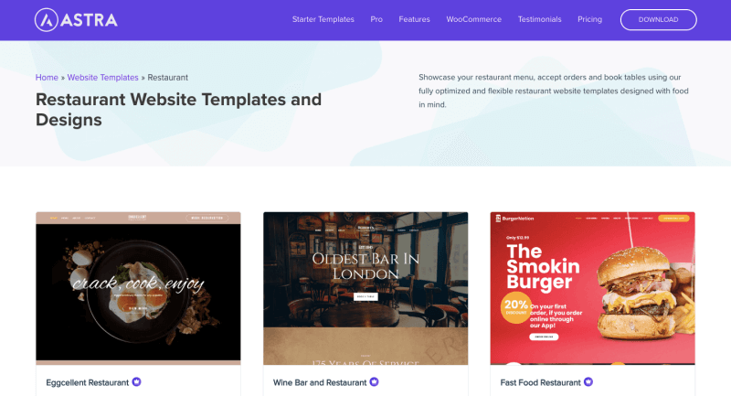 thème-restaurant-astra-wordpress