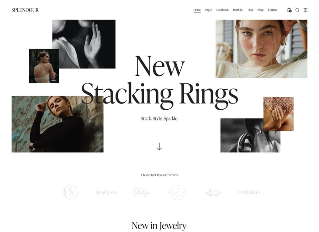 Splendor – WordPress-Theme für Schmuck und Uhren