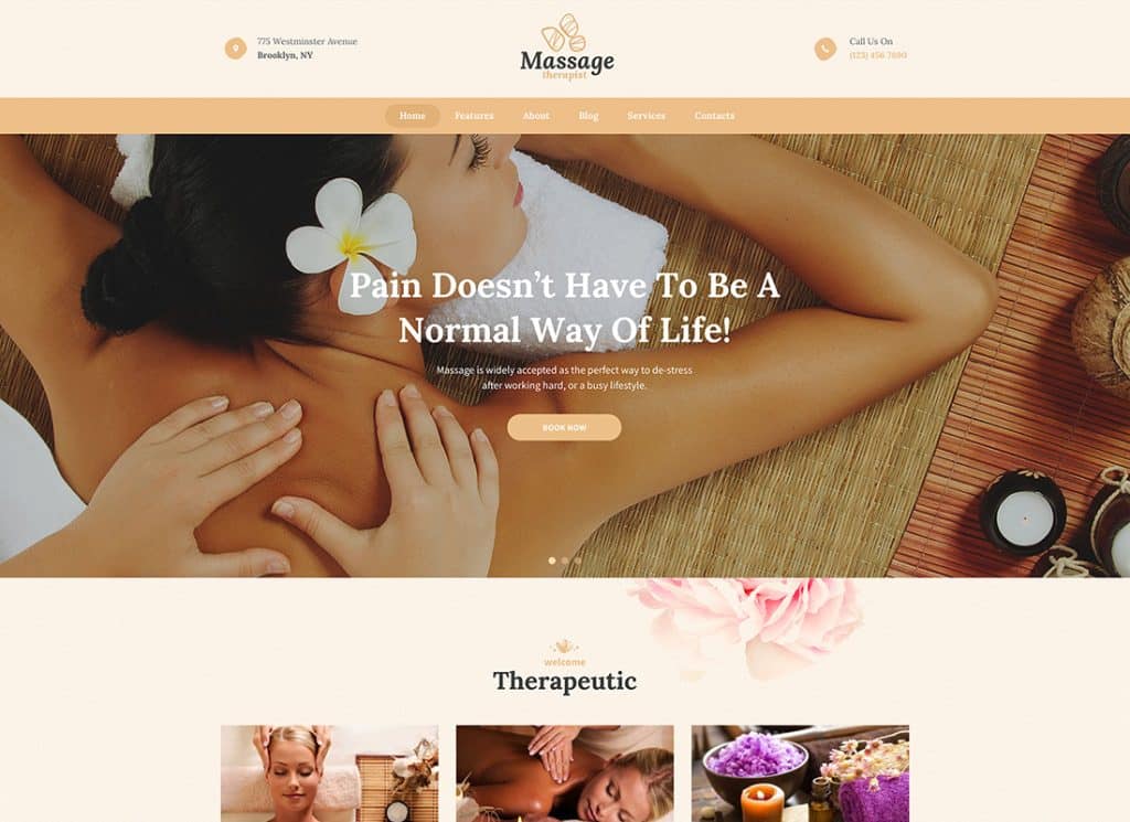 WordPress-Theme für Massagetherapeuten und Spa-Salon