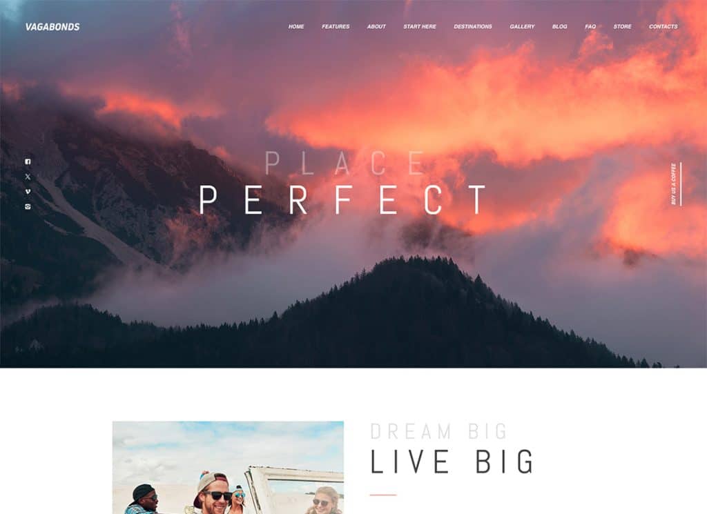 Vagabonds – Persönliches Reise- und Lifestyle-Blog-WordPress-Theme