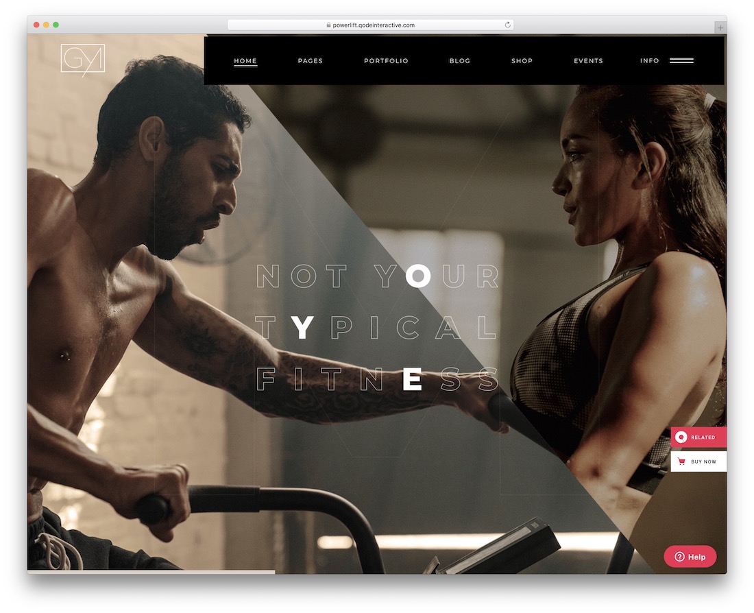 tema sport powerlift wordpress