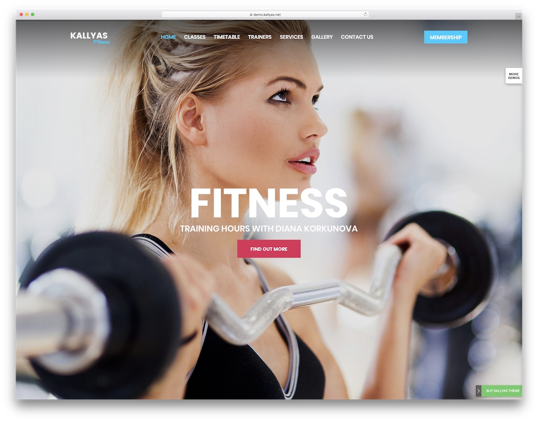 tema sportivo WordPress reattivo kallyas