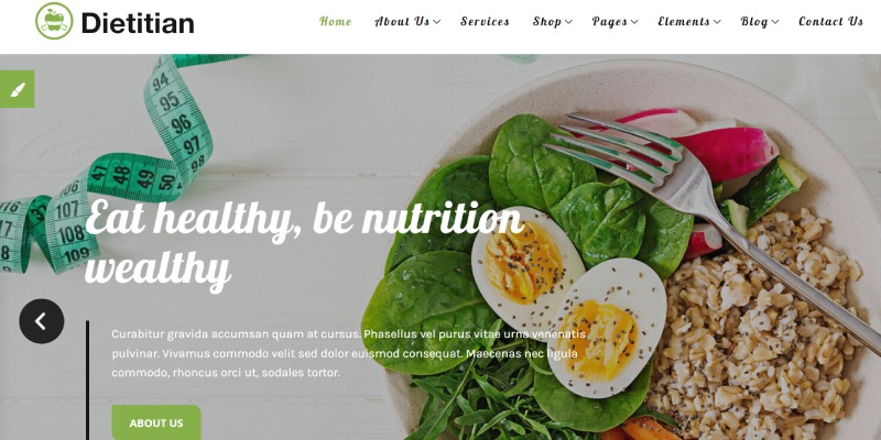 Dietitian – Dietitian WordPress Theme