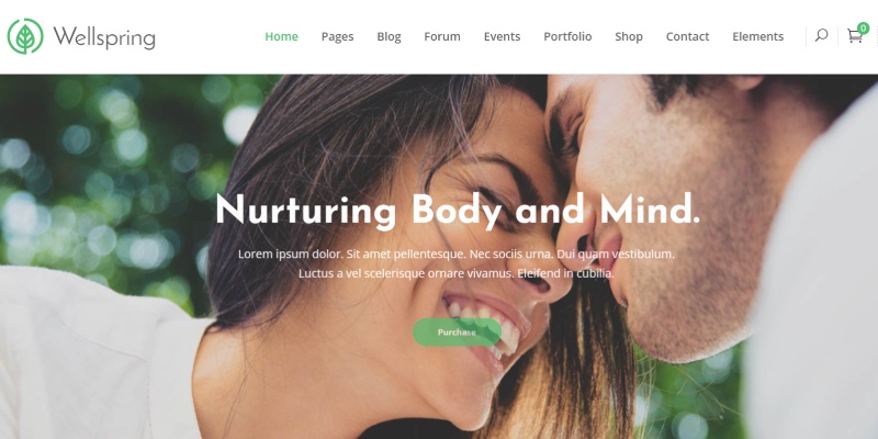 Wellspring – A Health Lifestyle and Wellness Theme