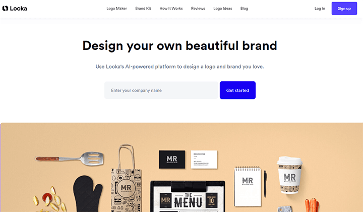 Looka is one of the best AI logo generators platform.