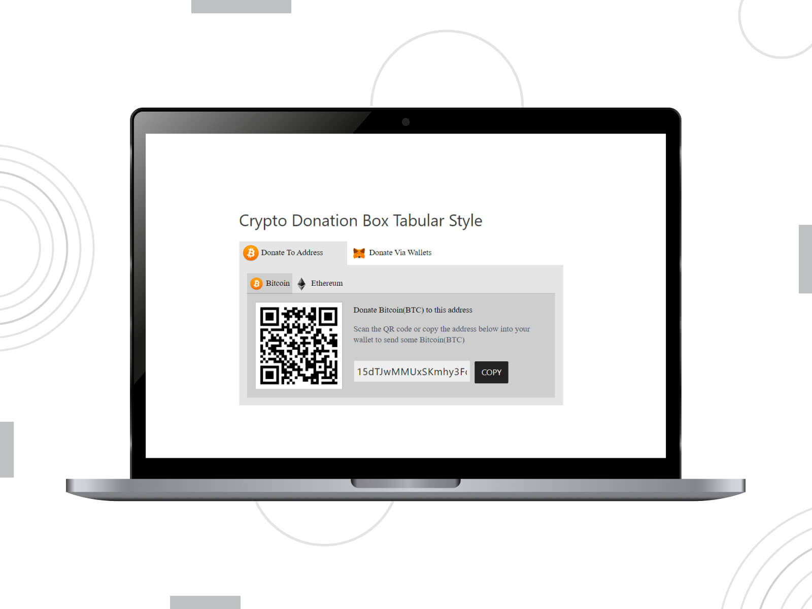 Crypto Donation Box - أحد أفضل المكونات الإضافية للتبرع في ووردبريس.