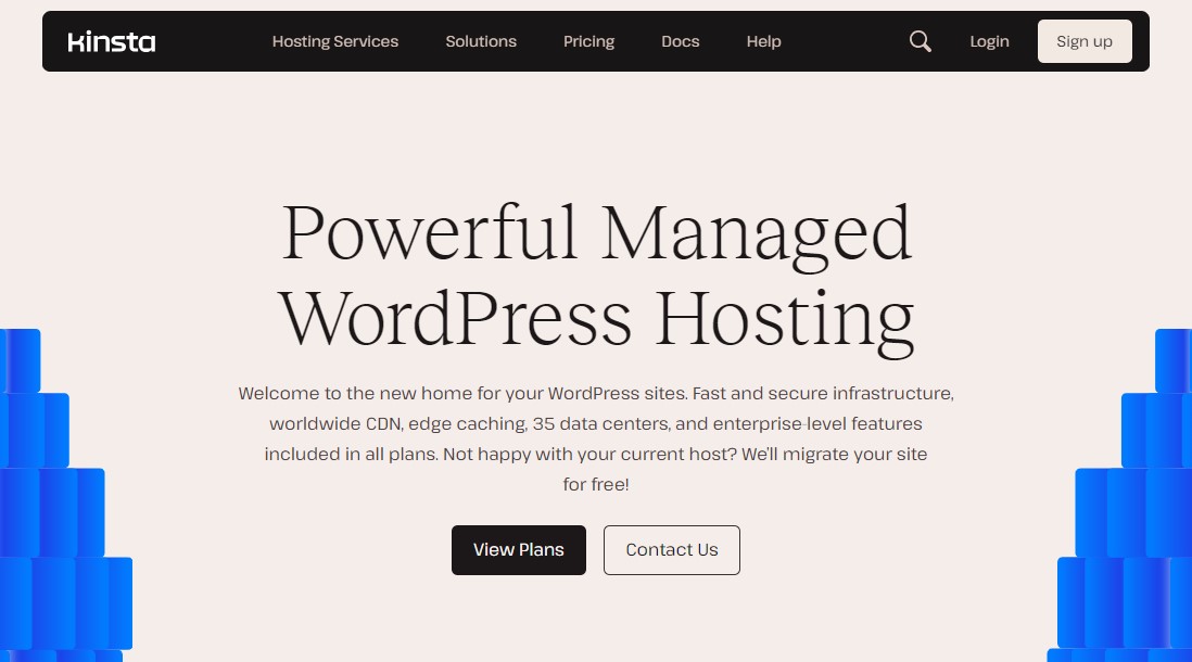 Kinsta - Hosting WordPress Terkelola Premium