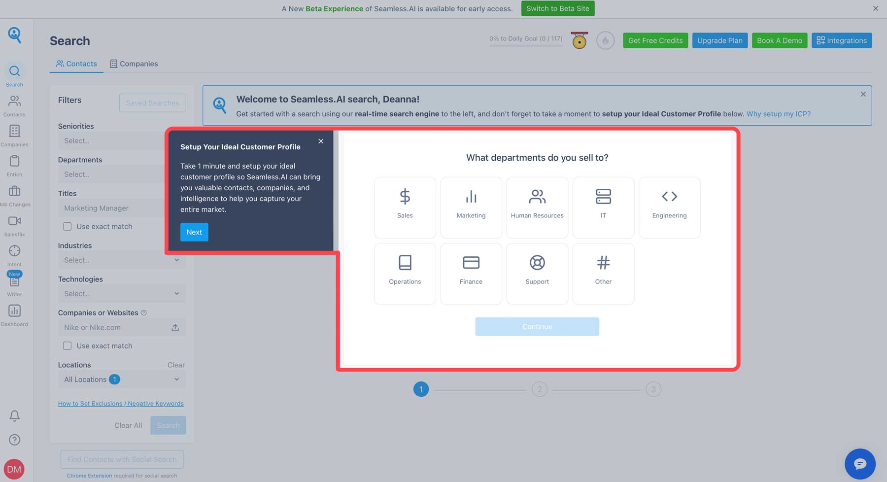 Assistant de configuration transparente de l'IA