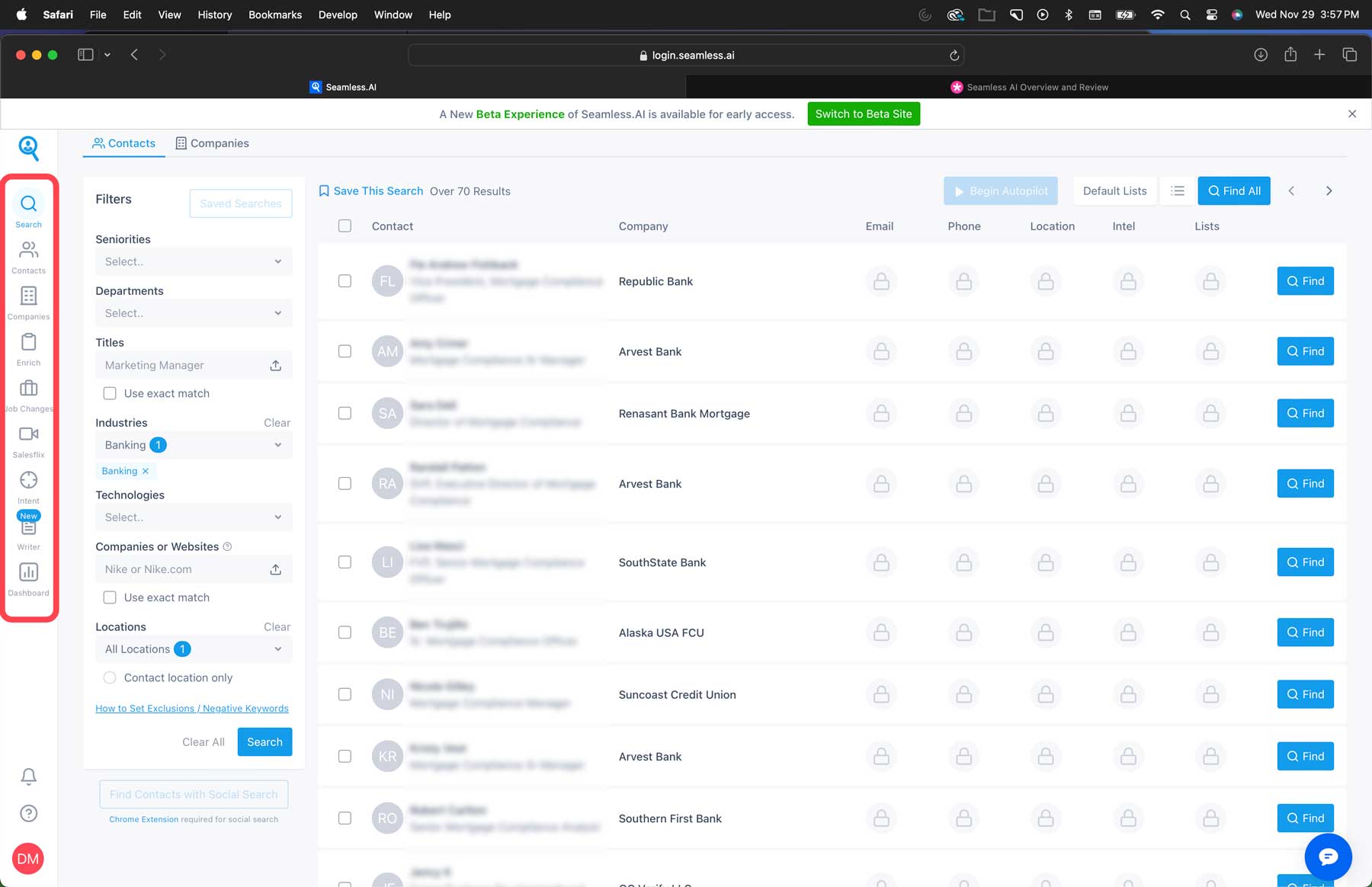 Strumenti del dashboard senza soluzione di continuità