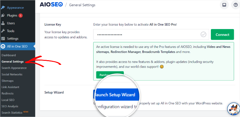 aioseo setup wizard