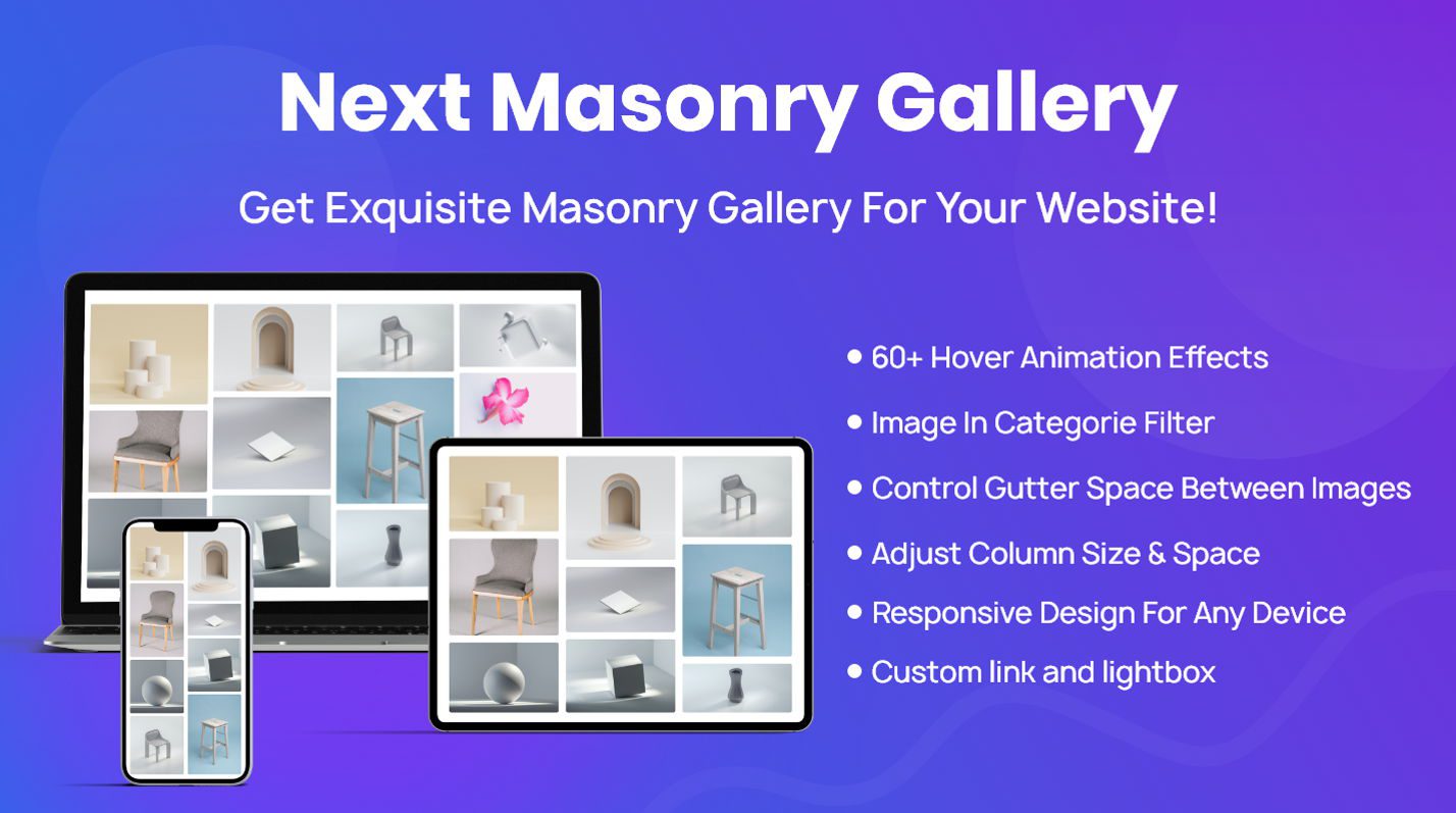 Los mejores complementos de Divi Gallery: siguiente imagen destacada de la sección Masonry Gallery