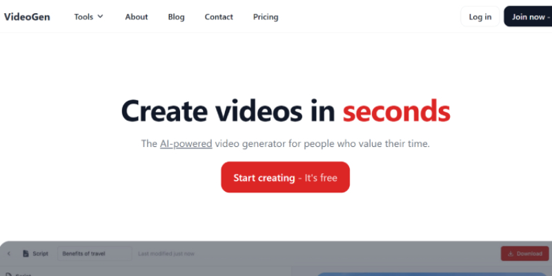 VideoGen AI Video Generator