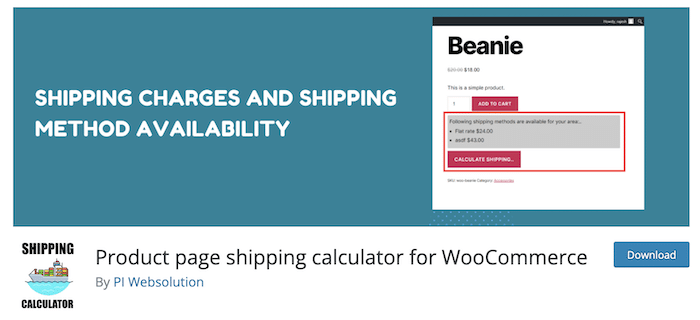 WooCommerce の商品ページの送料計算ツール