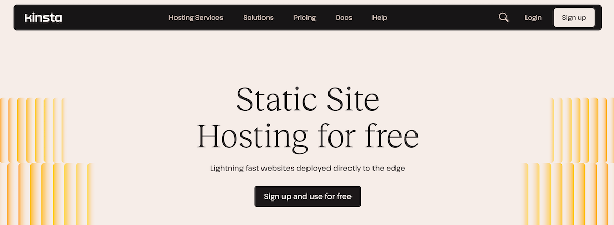 Statisches Kinsta-Hosting