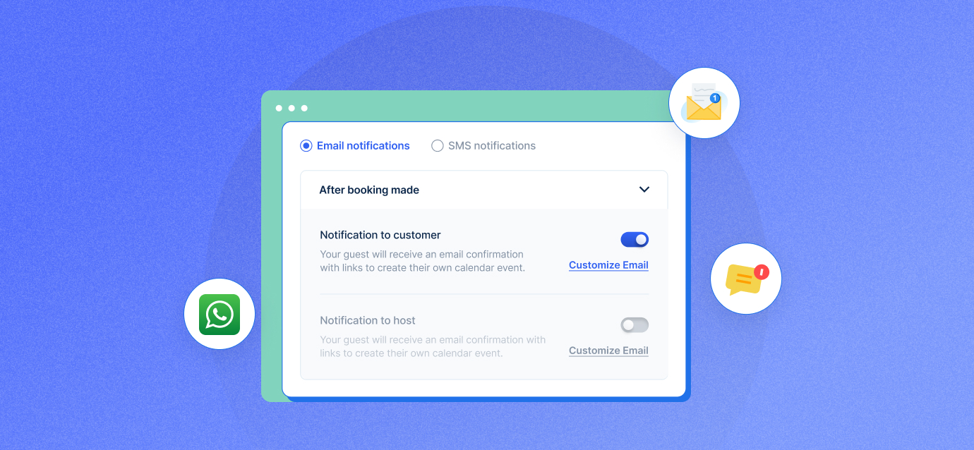 Une illustration de la notification par e-mail + WhatsApp de l'assistant de réunion Timetics AI