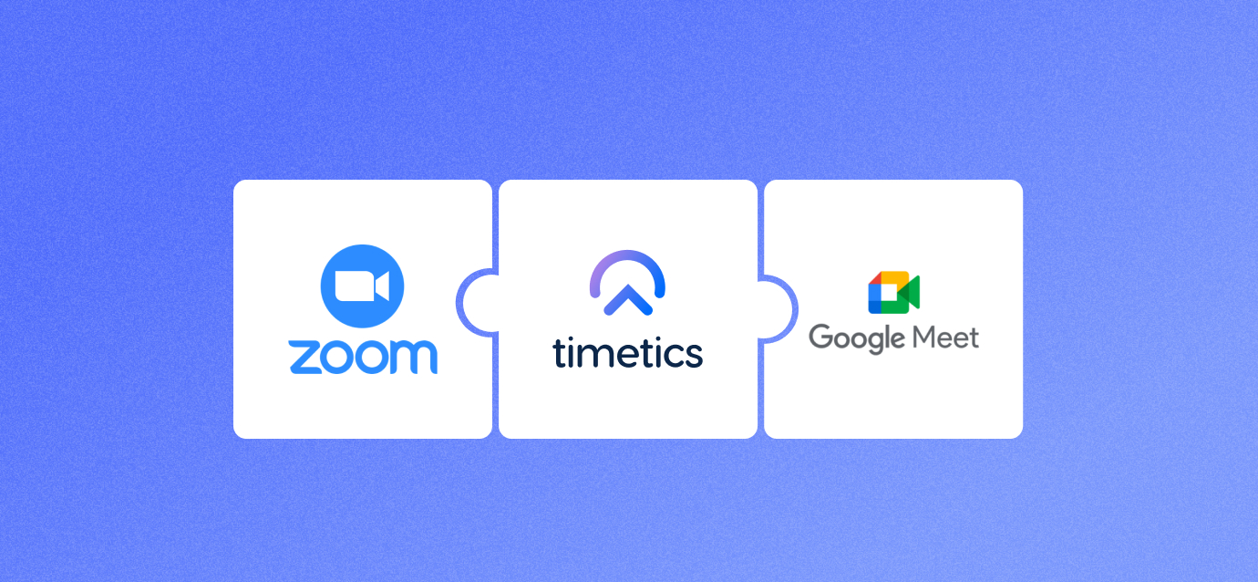 Une illustration pour connecter les réunions avec Google meet et Zoom