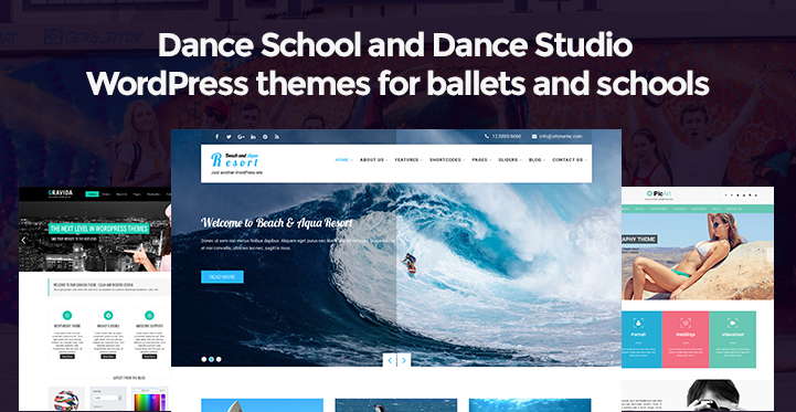 dance academy WordPress themes