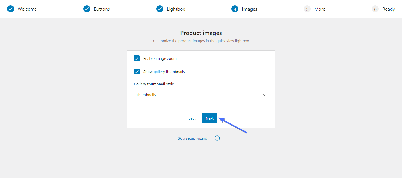 WooCommerce Quick View Pro-Setup-Assistent