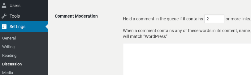 Modération des commentaires dans WordPress.