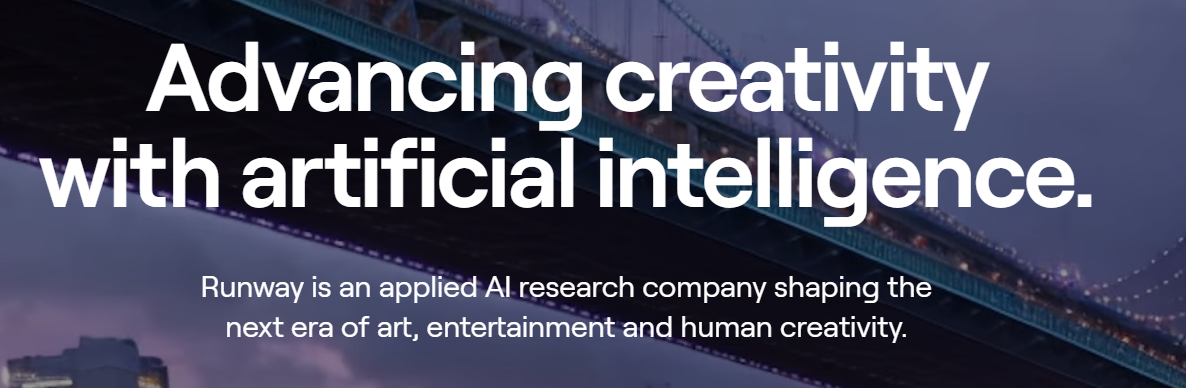 Runway es quizás la herramienta más experimental de esta lista. La empresa ofrece una variedad de servicios de IA generativa.