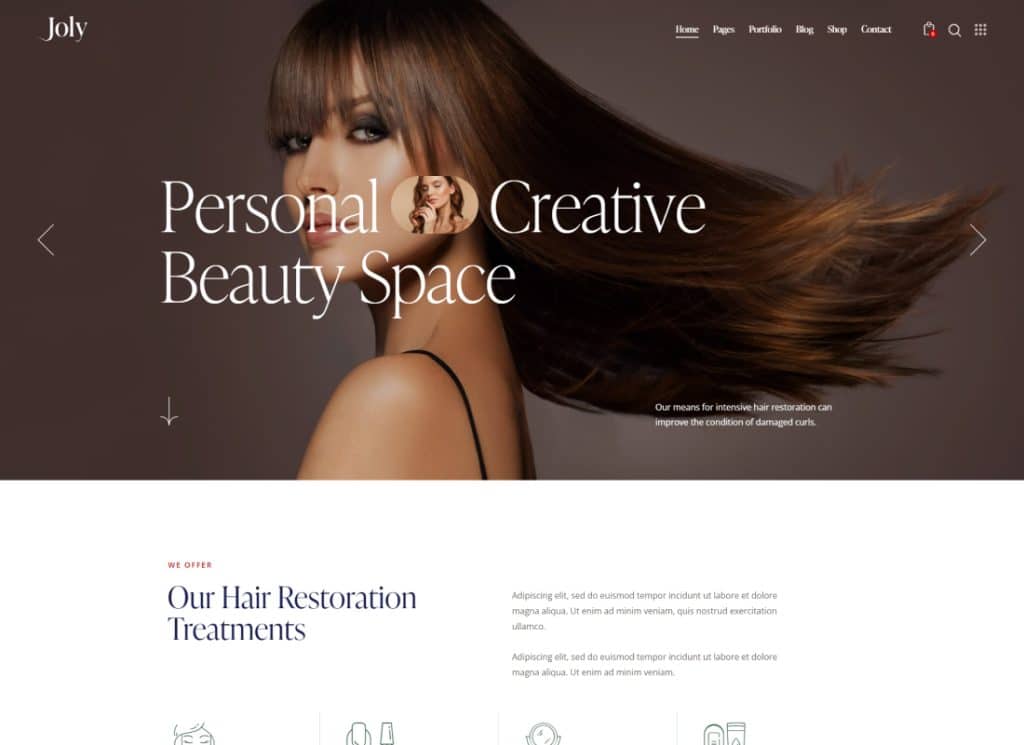 Joly – Friseur- und Schönheitssalon-WordPress-Theme