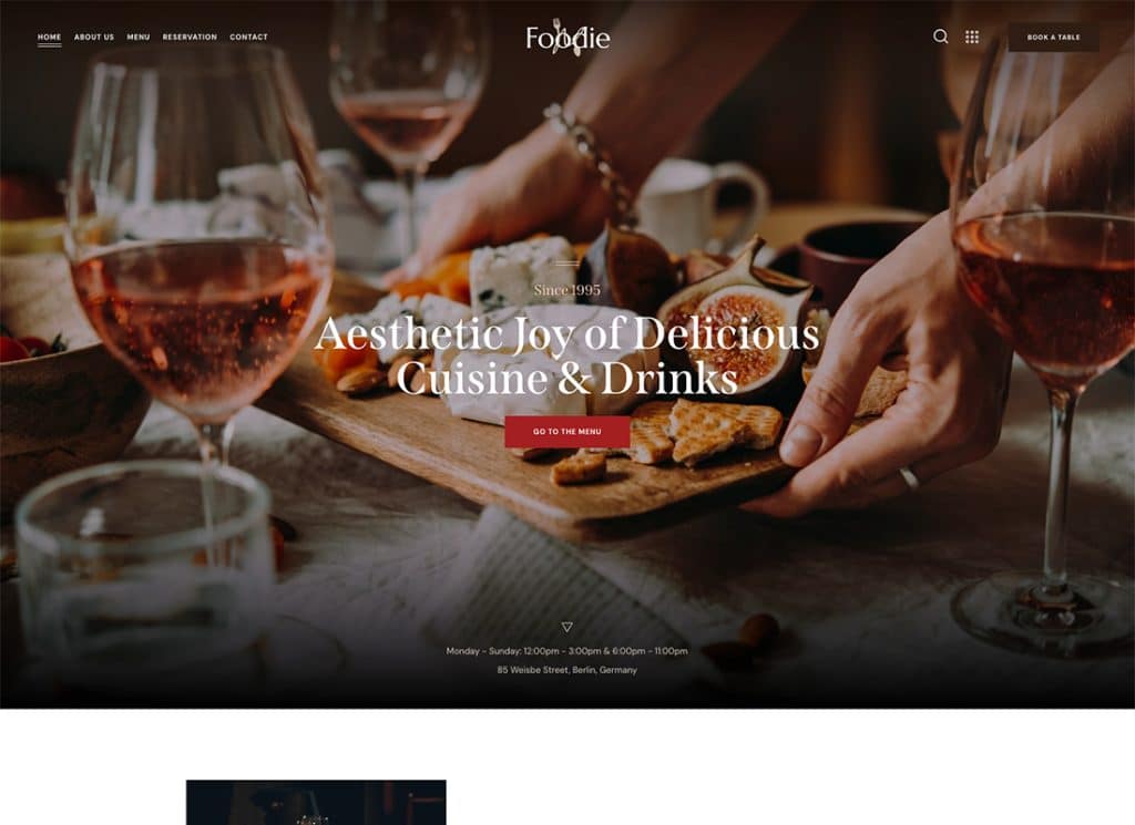 Гурман | Мультискин WordPress тема Elementor Food & Wine