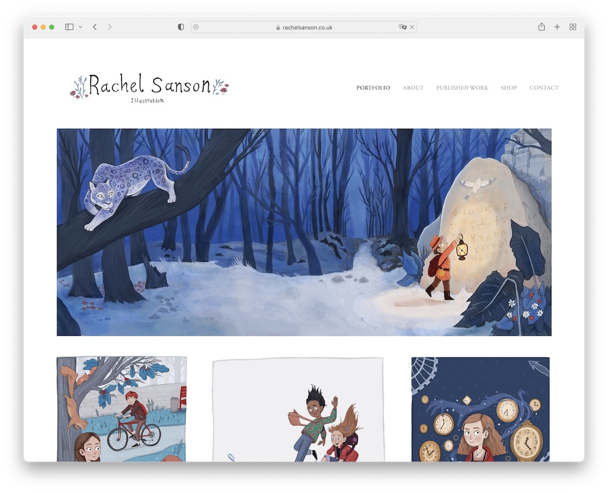 Portfolio d'illustratrice Rachel Sanson