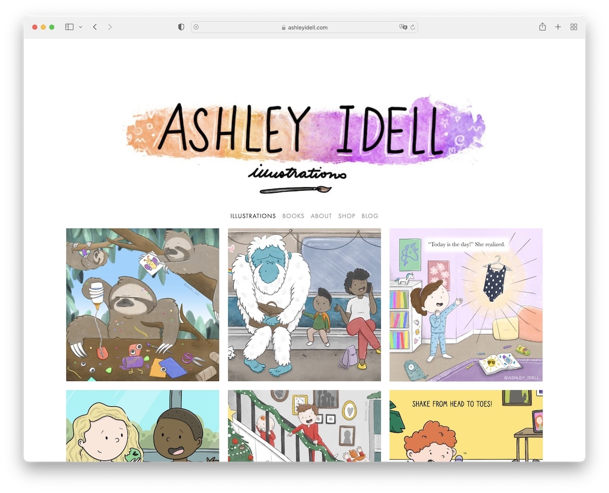 ashley idell portofoliu ilustrator