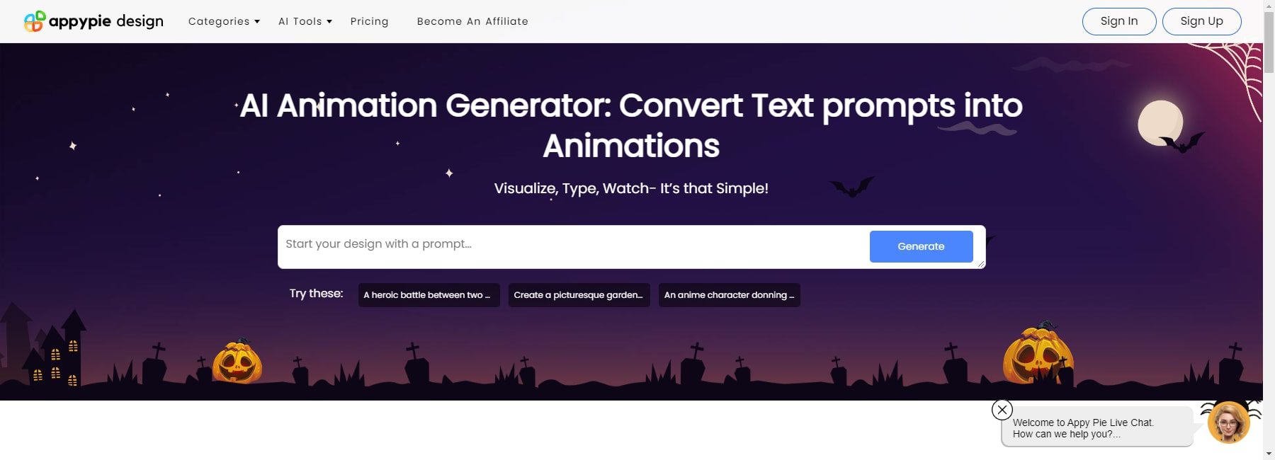 animation par appypie par IA