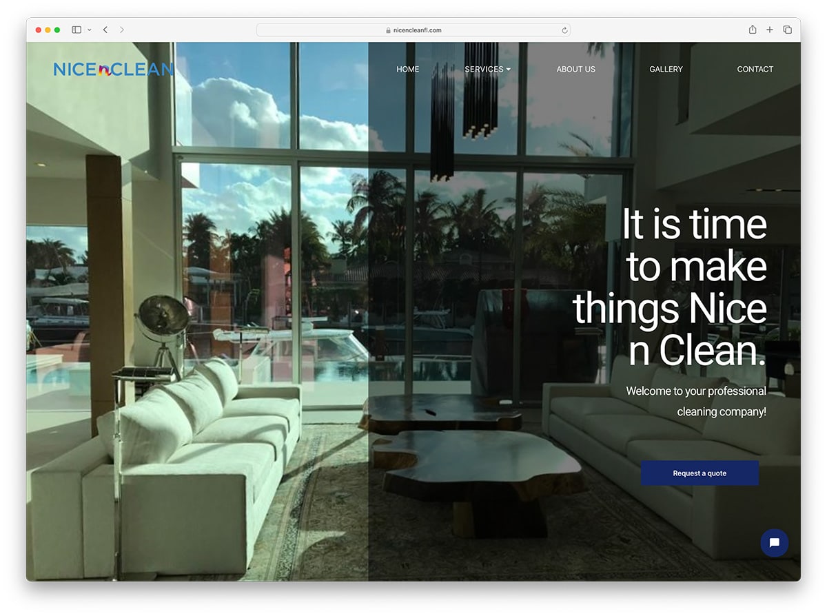 Nice n Clean – Unternehmenswebsite im Raum Florida.