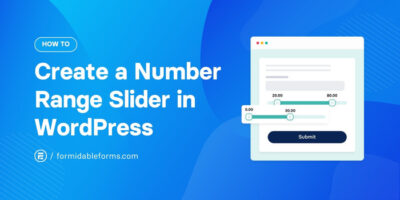 Come creare uno slider per intervalli di numeri in WordPress