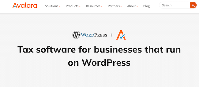 Avalara WordPress 集成