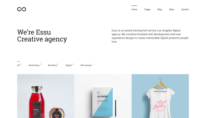 Tema Essu WordPress