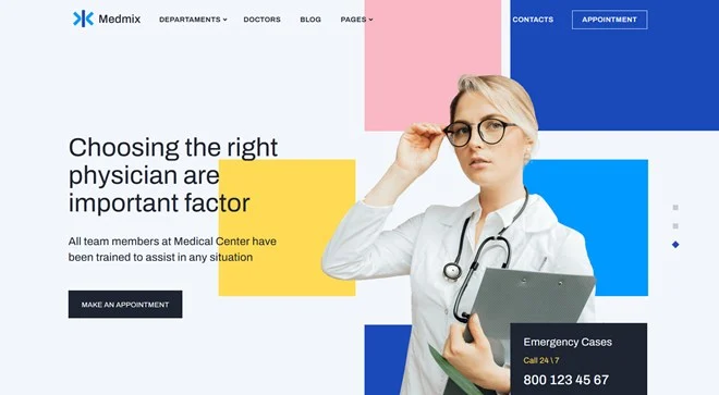 Tema médico de WordPress de Medmix