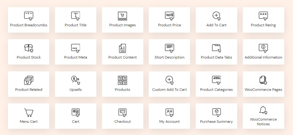 Elementor WooCommerce 小工具