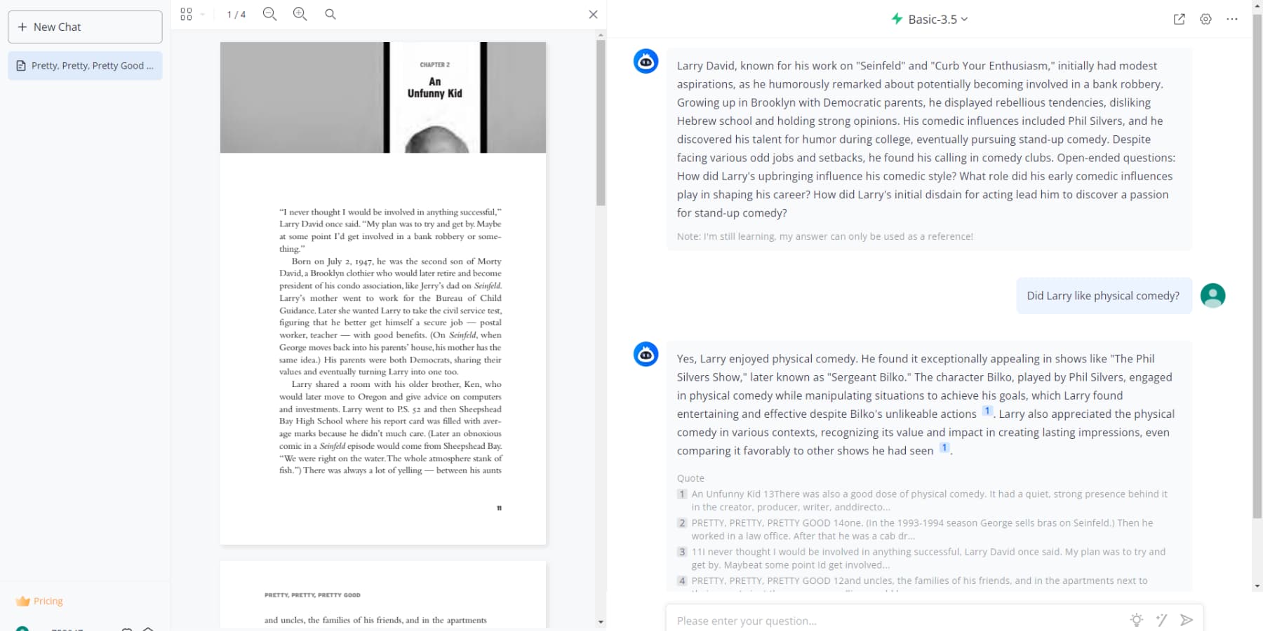 ภาพหน้าจอของอินเทอร์เฟซผู้ใช้ของ LightPDF