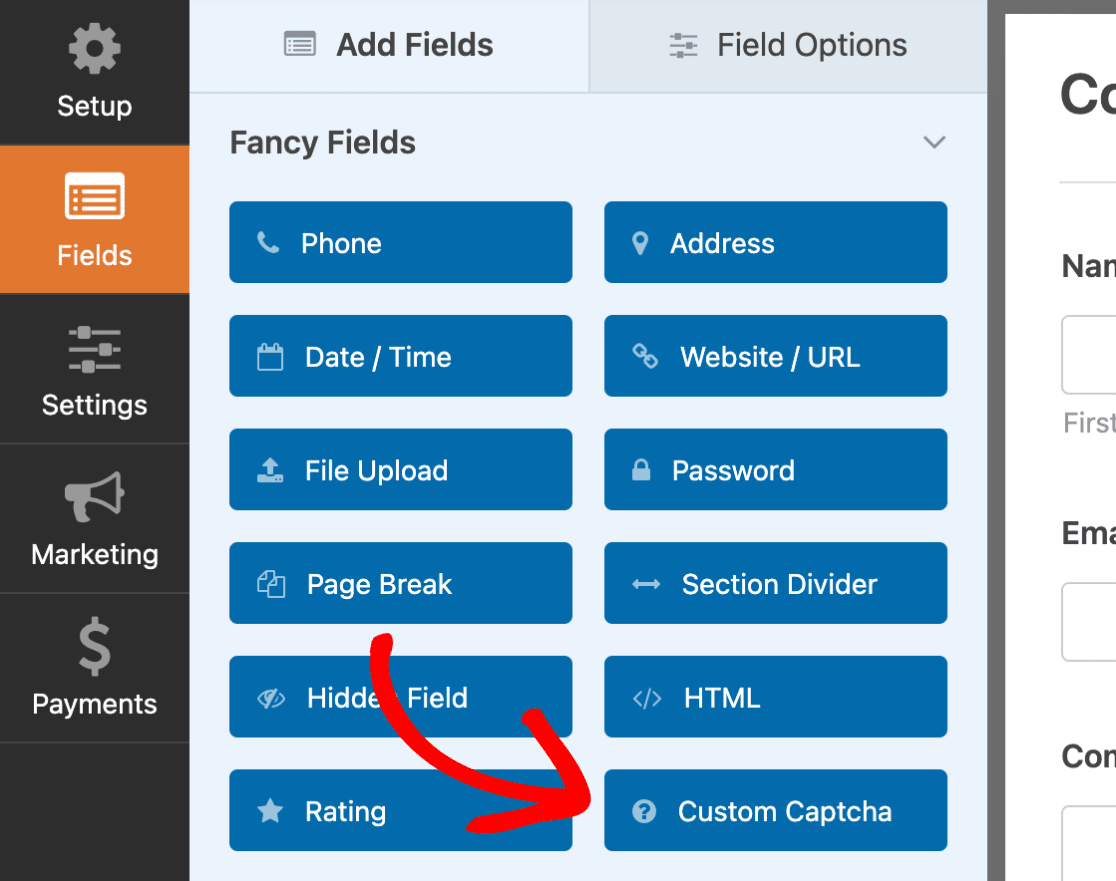 Custom-Captcha-field