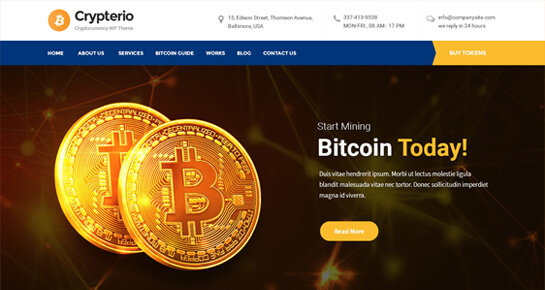 Crypto WordPress theme