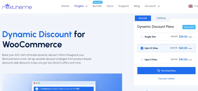 Plugin Kupon WooCommerce - Diskon dinamis untuk Harga WooCommerce