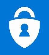 โลโก้ Microsoft Authenticator เป็นสีน้ำเงิน