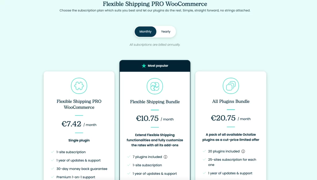 Tabel de livrare pentru WooCommerce prin livrare flexibilă - prețuri