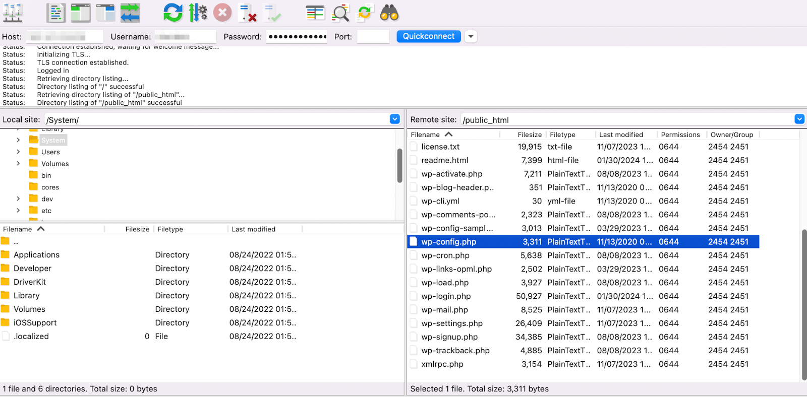 wp-config.php 파일 편집하기