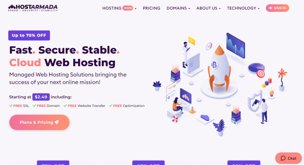 hostarmada - Alternative all'hosting InMotion