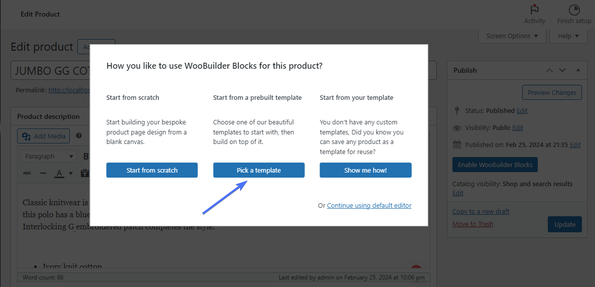 Plugin Blok WooBuilder